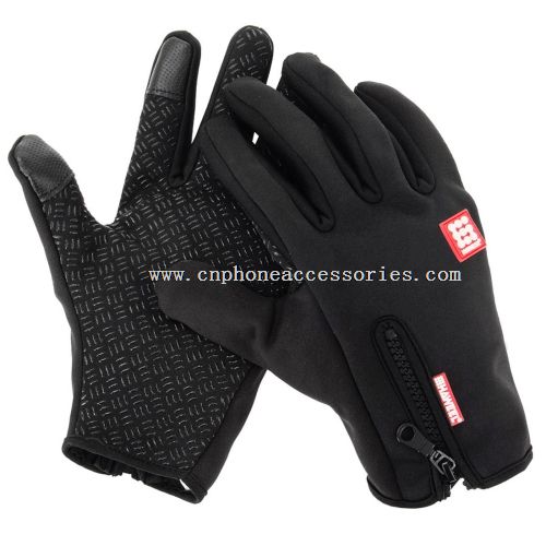 Dos dedos toque pantalla caliente invierno guantes para hombres