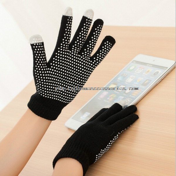 Warm anti-slip games touch screen glove