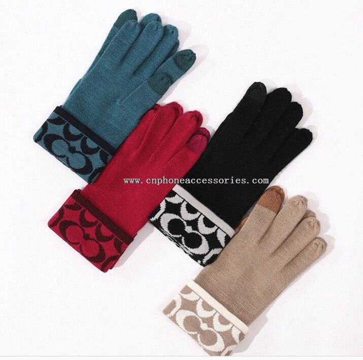 wool touch screen gloves for mobile phone