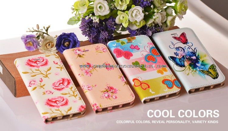 xiaomi mi note 2 PU Leather Mobile Phone Case With flower Pattern