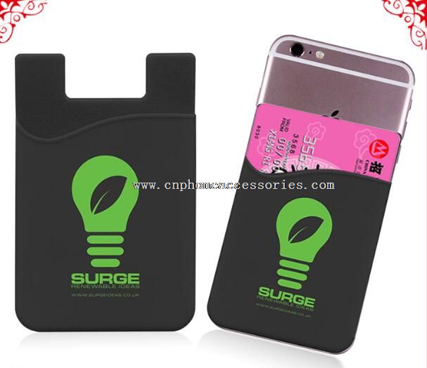 3m sticker smart phone silicone id card holder