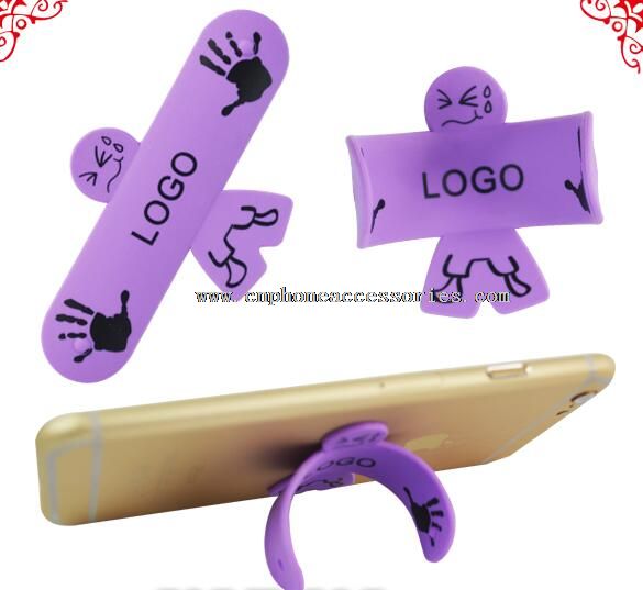 funny sticky silicone mobile phone stand
