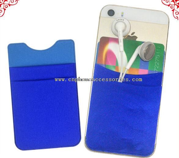 microfiber sticky phone back card holder