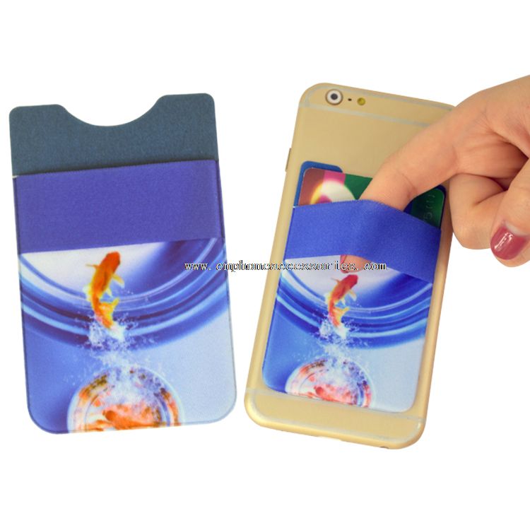 Skridsikre tegneserie microfiber telefon card indehaveren lomme