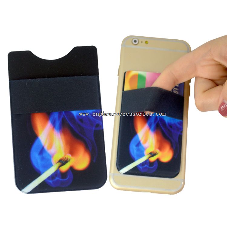 non-slip microfiber adhesive sticky card holder