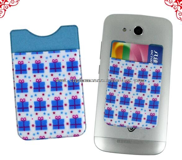 nylon card holder adhesive cell phone back