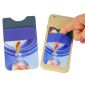 caricature anti-dérapante en microfibre téléphone carte titulaire poche small picture