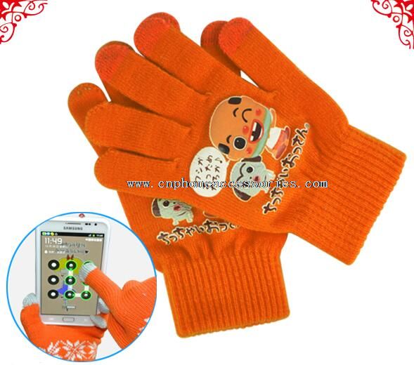 Klepněte na mobilní telefon obrazovky Zimní strečové rukavice