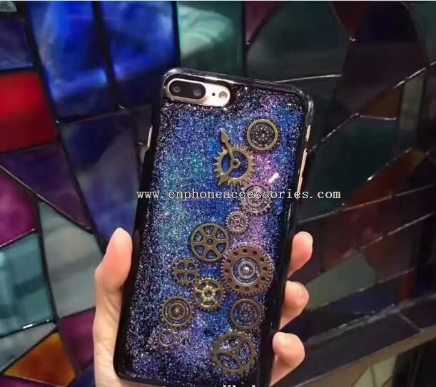 Bling Bling Hard PC Mobile phone case with Time gear design