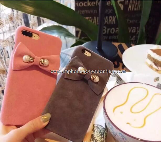 Farfalla nodo con fiocchi rosa ragazza telefono cellulare custodia per iphone 7 7s