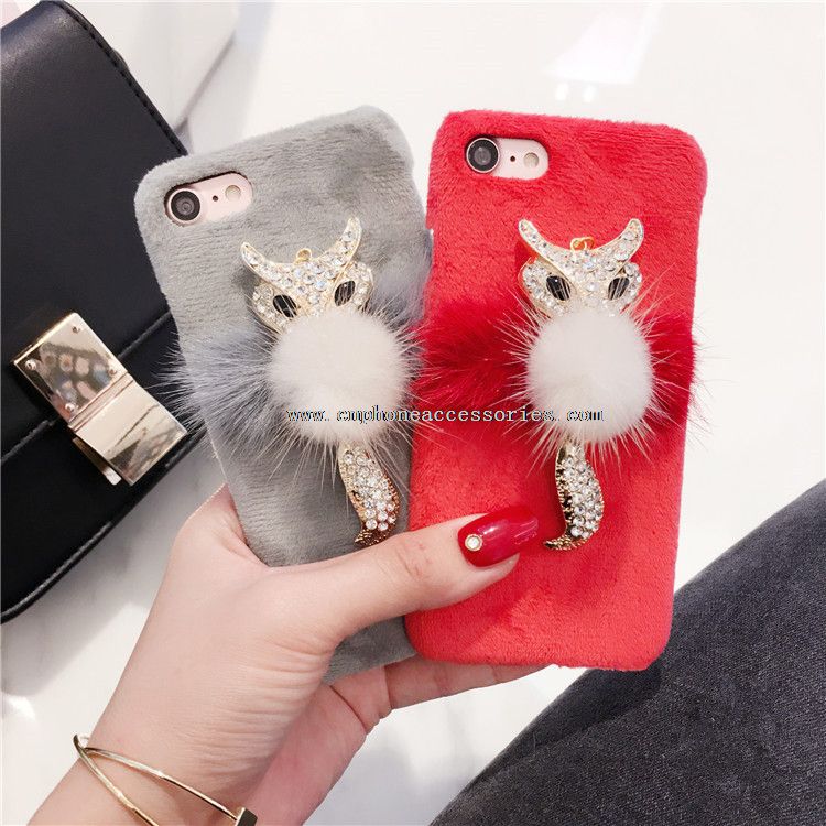 Fox Mink Hair Hard Phone Case for iPhone 7/7 Plus