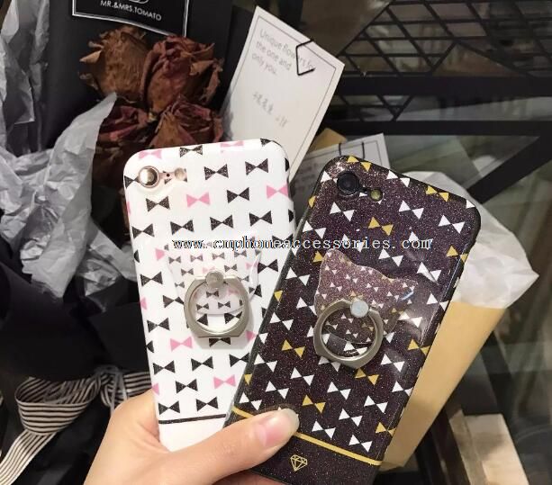 Csillogó gyűrűt tartó tok iPhone plusz 7-7