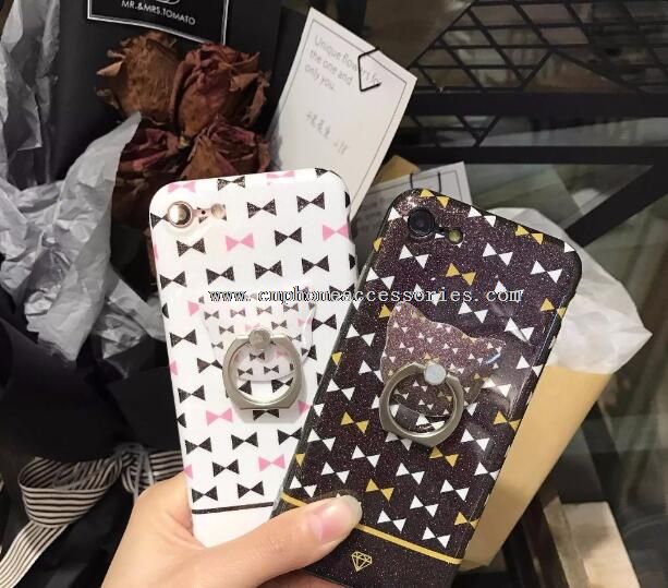 Inel Glitter titularul de caz pentru Iphone 7 7 plus