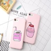 Pêssego suco pele macia volta cobrir telefone Case para iPhone 7/Plus caso images