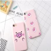 Pig Soft TPU Back Cover Phone Case For iPhone 7 images