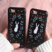 Mou TPU Rabbit élégant chatoyante poudre placage Glitter Flash puissance téléphone cas pour iPhone 7 images