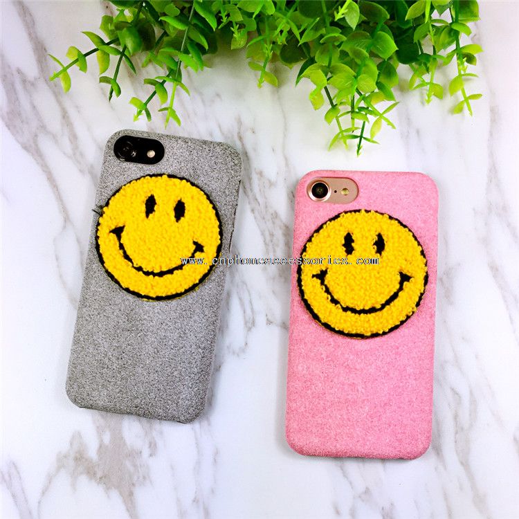 Etui de téléphone de visage de sourire pour iPhone 7