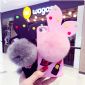 Ball Rabbit Ear Full Cover Silicone Case for iPhone 7/7 Plus small picture