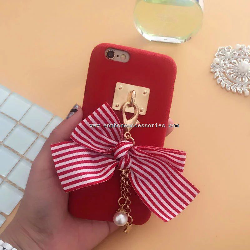 Bowknot lanţ telefon mobil caz pentru iPhone 7/7 Plus