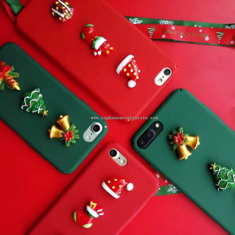 Natale Patch completa copertura PC telefono custodia rigida per iPhone 7