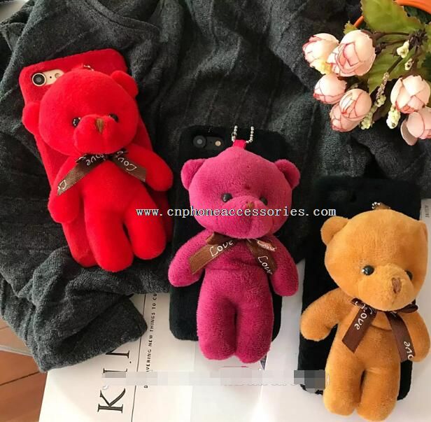 Cute Plush Bear Case for iPhone7