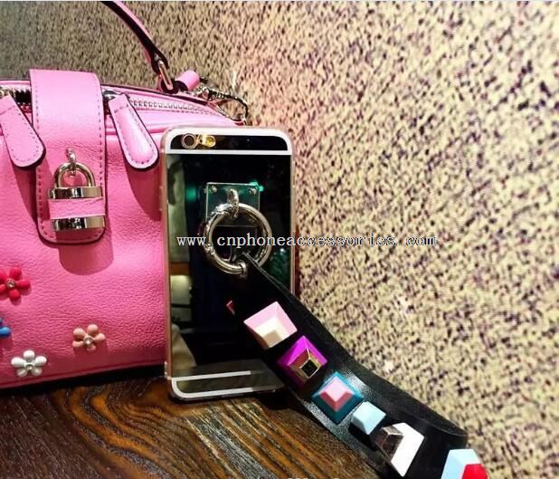 Moda espelho com cinta volta tampa para iPhone 7 caso