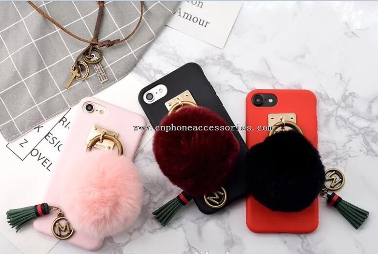 Fur Ball Phone Case For iPhone For iPhone 7 / 7 Plus