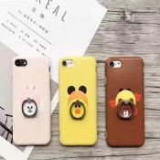 Lucu beruang kasus untuk gadis tpu Soft Case untuk iPhone6 7 kasus dengan Stand cincin images