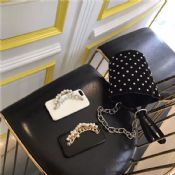 Cuir cas Pearl chaîne brillant téléphone étui souple pour iPhone Plus 7/7 images