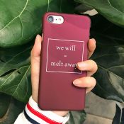 PC Retro Burgundy Phone Case for iPhone 7/7 Plus images