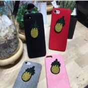 Ananas Flannelette tilbake dekker telefon sak For iPhone 6 / 7 images