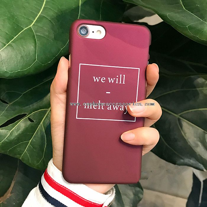 PC Retro Burgundy Phone Case untuk iPhone Plus 7/7