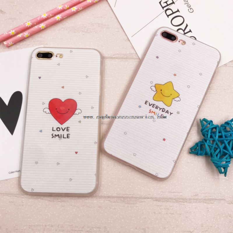 Sterne-Full Cover TPU Matte Handyhülle für iPhone 7/7 Plus