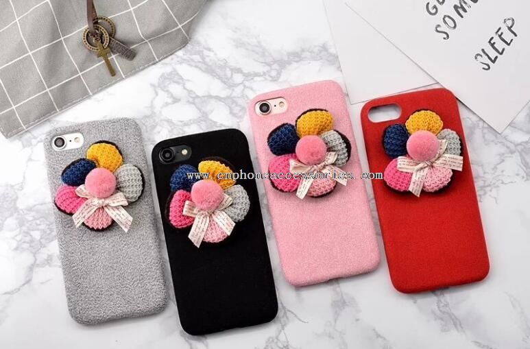 Sunflower Matte Velvet TPU Back Cover for iPhone 7 7 Plus Case