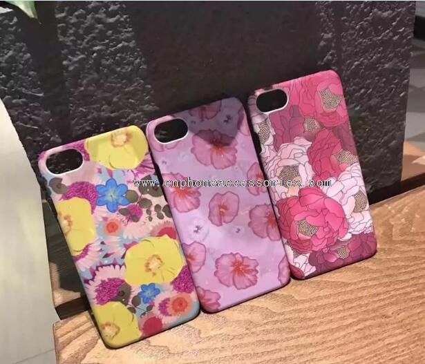 Indah bunga bercahaya kasus untuk gadis pc Hard Case untuk iPhone6 7