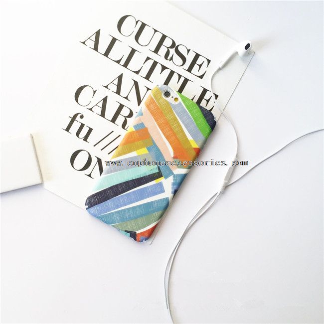 Fargerike Stripe PC Full dekke Matt telefon sak for iPhone 7 pluss