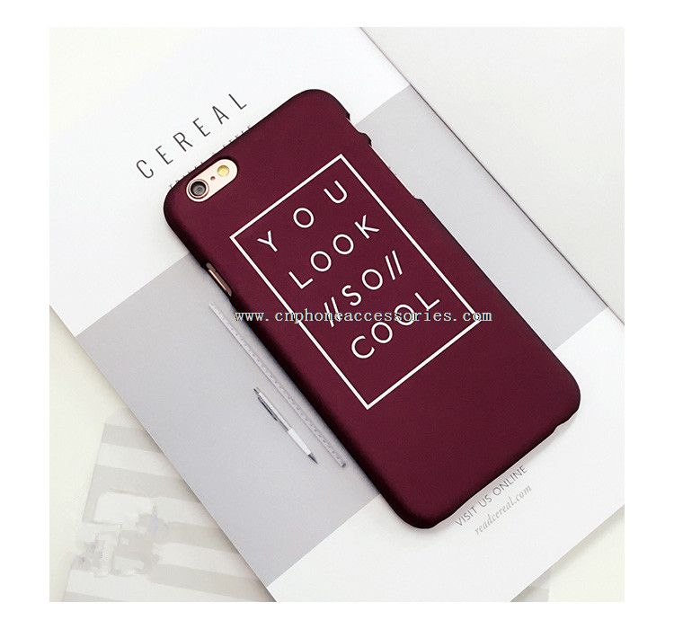 English Letter Ultra Thin PC Matte Couple Case for Lovers for iPhone 6/7