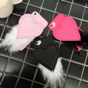 3D Leather Heart Case Soft Silicone Full Cover Ostrich Hair Case for iPhone 7 Plus images