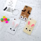 3D Lovely Animals Warm Stuffed Winter Phone Case for iPhone 7 Plus images