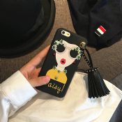 Luxo moda Tassel rebite meninas caso para iPhone 7 images