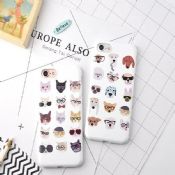 Glasses Dogs Soft Flexible TPU For iPhone 7 /7 Plus Phone Case images