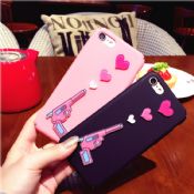 Tirez vos cœurs série la main manuel Patch couvrir PC complet 3D Phone Case pour iPhone Plus 7/7 images