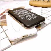 Enkel svart och vit TPU tillbaka täcker för iPhone 7/7Plus fall images