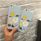 Gülümsemek yüz yumurta PC tam kapak telefon Case iPhone 7 için images