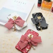 Coller le Mental chaîne Pearl Star Bowknot belle Gilrs téléphone Housse cuir pour iPhone 7 Plus images