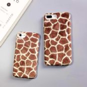 Warm Plush Leopard Full Cover Silicone Mobile Phone Case for iPhone 7/7 Plus images