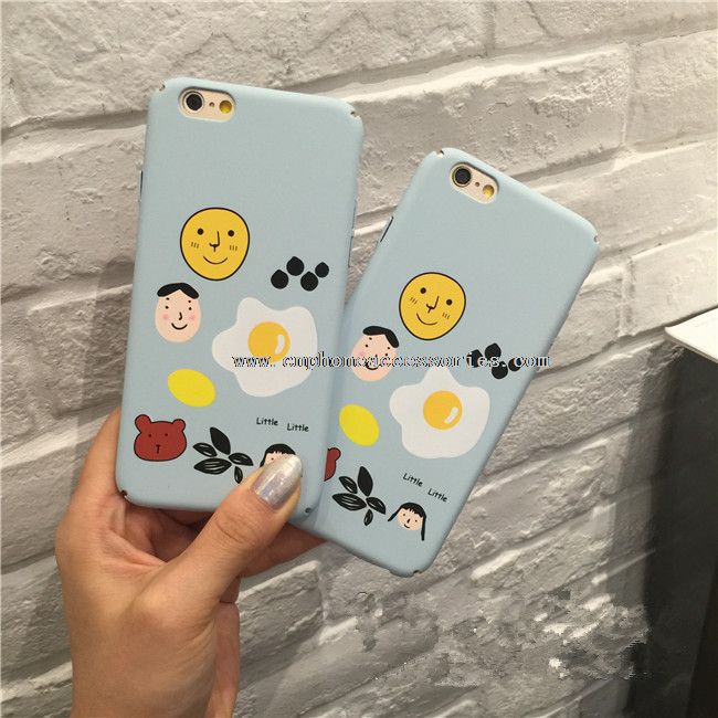 Tersenyum wajah telur PC penuh menutupi Phone Case untuk iPhone 7