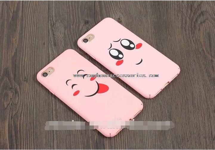 Smil ansigt PC telefon sag tilbage Cover for iPhone 6 6plus 7 7plus telefon sag