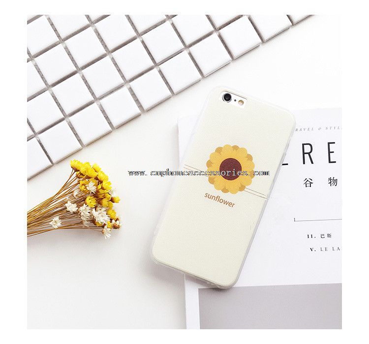 Ultrafino girassol Matte Phone Case para iPhone Plus 7/7
