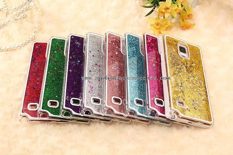 Farverige TPU Glitter pulver kviksand stjerne tilfældet for Samsung